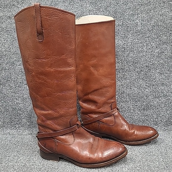 Frye 'Lindsay Plate' 76796‎ Women's Riding Boot- Brown- Size 7.5B - Picture 4 of 16